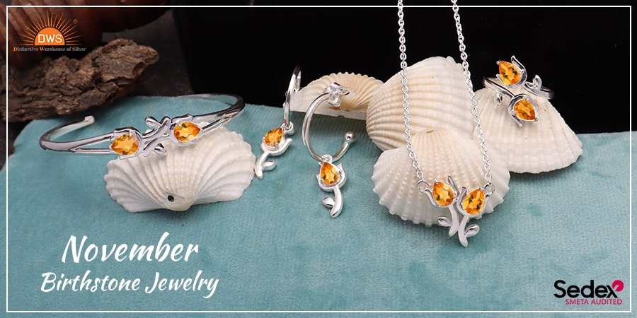 November birthstone jewelry collection